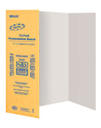 Tri-Fold Corrugated Presentation Board - White 28" X 40"