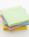 Lined Stick On Notes 3" X 3" 40 Ct. (3/Pack)