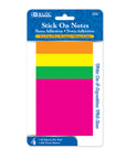 Stick On Notes 3" X 3" 40 Ct. (4/Pack) Neon