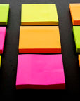 Stick On Notes 3" X 3" 80 Ct. Neon