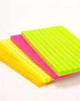 Lined Stick On Notes Neon 3" X 5" 70 Ct.