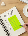 Lined Stick On Notes Neon 4" X 6" 50 Ct.