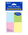 Stick On Notes 1.5" X 2" 100 Ct. (4/Pack)