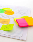 Stick On Notes 1.5" X 2" 70 Ct. (4/Pack) Neon