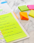 Stick On Notes 1.5" X 2" 70 Ct. (4/Pack) Neon