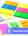 25 Ct. 1" X 1.7" Neon Color Standard Flags (6/Pack)