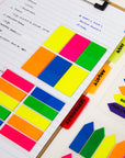25 Ct. 1" X 1.7" Neon Color Standard Flags (6/Pack)