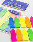 Flags Neon Color Arrow 0.5" X 1.7" 25 Ct. (10/Pack)