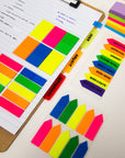 Flags Neon Color Arrow 0.5" X 1.7" 25 Ct. (10/Pack)