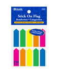 Flags Neon Color Arrow 0.5" X 1.7" 25 Ct. (10/Pack)