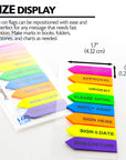 20 Ct. 0.5" X 1.7" Printed Arrow Flags (8/Pack)