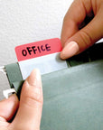 Filing Tabs 2" x 1.5" 5 Colors (30 Tabs/Pack)