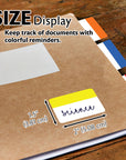 Filing Tabs 2" x 1.5" 5 Colors (30 Tabs/Pack)