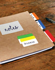 Filing Tabs 2" x 1.5" 5 Colors (30 Tabs/Pack)