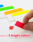 Filing Tabs 2" x 1.5" 5 Colors (30 Tabs/Pack)