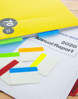 Filing Tabs 2" x 1.5" 5 Colors (30 Tabs/Pack)