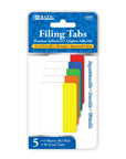 Filing Tabs 2" x 1.5" 5 Colors (30 Tabs/Pack)