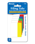Filing Tabs 2" x 1.5" 5 Colors (30 Tabs/Pack)