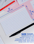 Ruled White Index Card 3" X 5" 100 Ct.