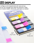 30 Ct. 0.5" x 1.7" Neon Color Coding Flags w/ Dispenser (4/Pack)