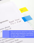 30 Ct. 0.5" x 1.7" Neon Color Coding Flags w/ Dispenser (4/Pack)