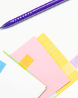 30 Ct. 0.5" x 1.7" Neon Color Coding Flags w/ Dispenser (4/Pack)