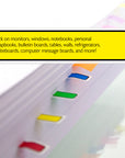 25 Ct. 0.5" x 1.7" Neon Color Printed Arrow Flags w/ Dispenser (4/Pack)