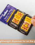 Flags Yellow Color Printed Sign Here w/ Dispenser 1" x 1.7" 25 Ct. (2/Pack)