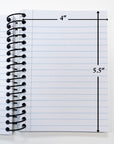 Spiral Fat Book 4" X 5.5" 180 Ct.