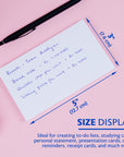 Unruled White Index Card 3" X 5" 100 Ct.