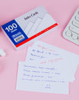 Unruled White Index Card 3" X 5" 100 Ct.