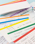 Ruled Color Coded Index Card 3" X 5" 100 Ct.