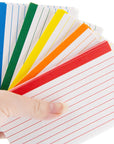 Ruled Color Coded Index Card 3" X 5" 100 Ct.