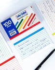 Ruled Color Coded Index Card 3" X 5" 100 Ct.