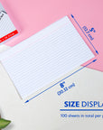 Ruled White Index Card 5" X 8" 100 Ct.
