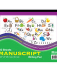 Writing Pad - Manuscript, 10.5"X 8"(50 Ct.)
