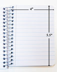Spiral Fat Book Poly Cover 4" X 5.5" 150 Ct.