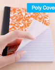 Composition Book Poly Cover Floral 5" x 7" 80 Ct.