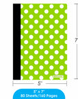 Composition Book Poly Cover Polka Dot 5" x 7" 80 Ct.