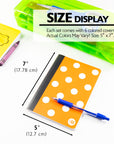 Composition Book Poly Cover Polka Dot 5" x 7" 80 Ct.