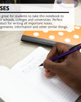 Composition Book Poly Cover Polka Dot 5" x 7" 80 Ct.