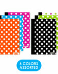 Composition Book Poly Cover Polka Dot 5" x 7" 80 Ct.