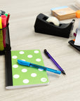 Composition Book Poly Cover Polka Dot 5" x 7" 80 Ct.