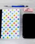 Composition Book Poly Cover Polka Dot 5" x 7" 80 Ct.
