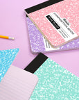 W/R 100 Ct. Pastel Color Marble Composition Book
