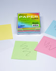 75mm X 75mm 300 Ct. Color Paper Cube w/ Tray