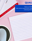 Ruled White Index Card 4" X 6" 100 Ct.