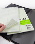 Steno Book Ruled Green Tint Gregg 6" X 9" 70 Ct.