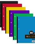 Notebook W/R 1-Subject 80 Ct.