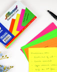 Ruled Fluorescent Colored Index Card 3" X 5" 75 Ct.